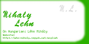 mihaly lehn business card